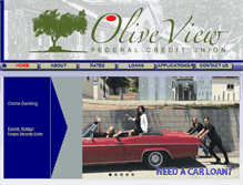 Tablet Screenshot of oliveviewfcu.com